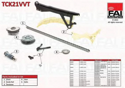 FAI AUTOPARTS tck21vvt -  Комплект цели привода распредвала